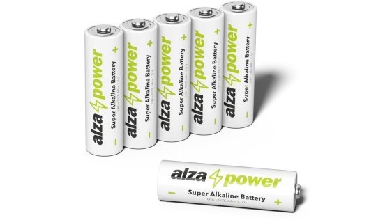 Jednorazová tužková batéria AA – AlzaPower Super Alkaline LR6 (AA) 6 ks v eko-boxe