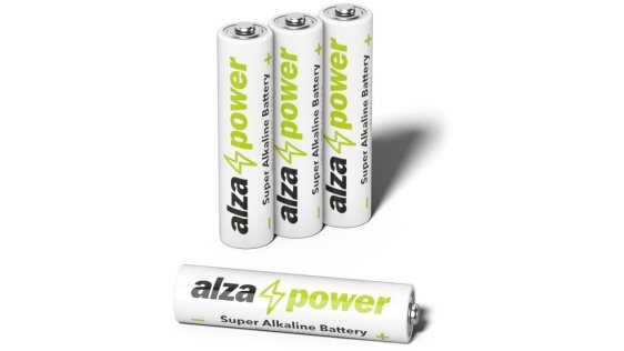 Jednorazová tužková batéria AlzaPower Super Alkaline LR03 (AAA) 4 ks v eko-boxe