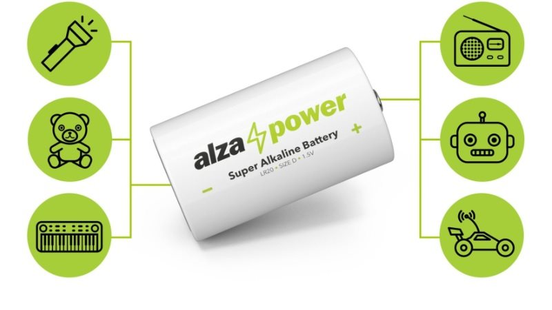 Einweg-AlzaPower Super Alkaline LR20 (D) 2St.