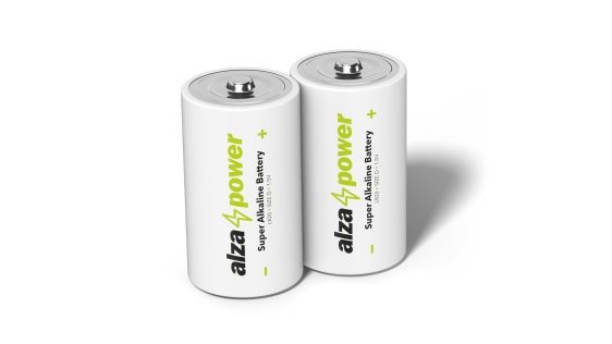 Jednorazová batéria typu D AlzaPower Super Alkaline LR20 (D) 2 ks