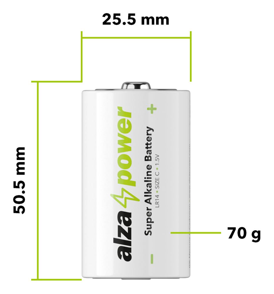 AlzaPower Super Alkaline LR14 (C)
