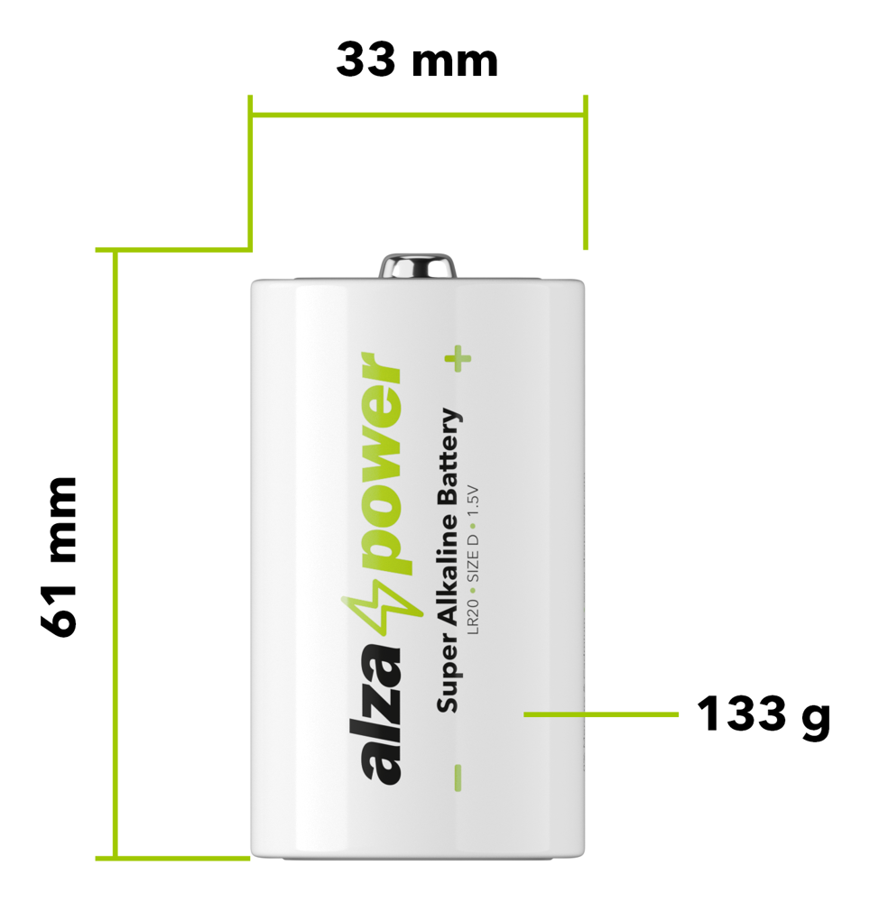 AlzaPower Super Alkaline LR20 (D)