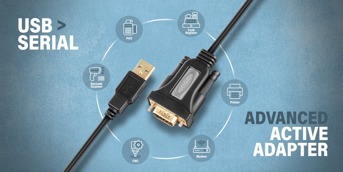 Aktiver USB-Wandler AXAGON ADS-1PQN