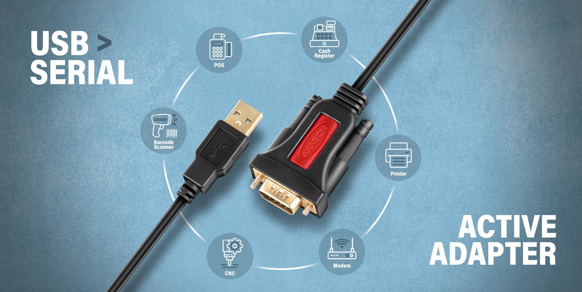 Aktivní USB převodník AXAGON ADS-1PSN