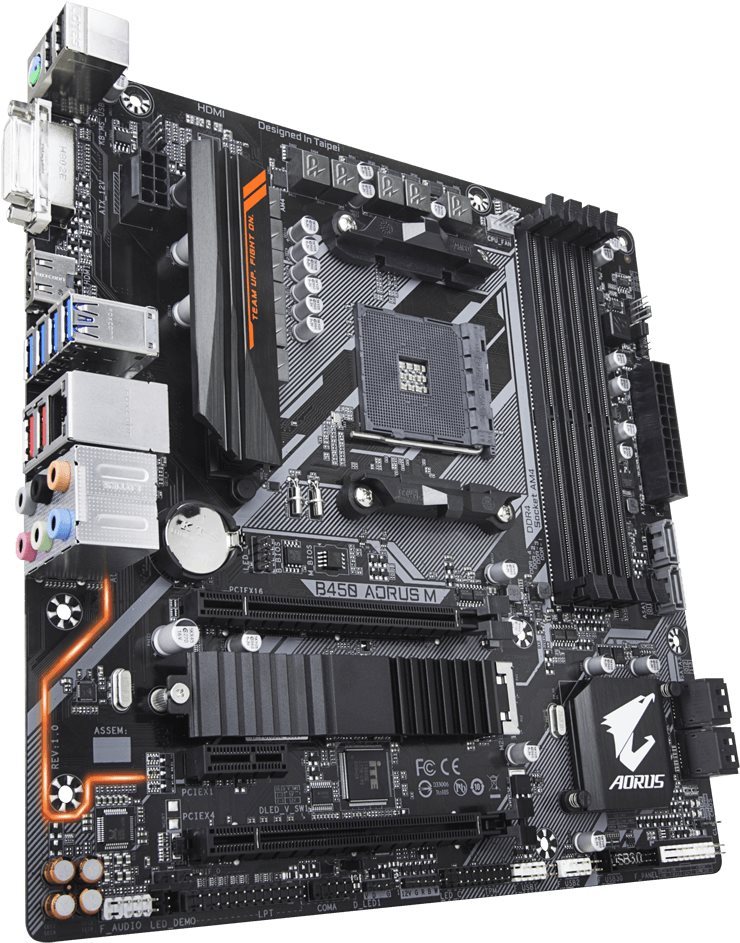 Gigabyte b450 aorus m какие процессоры поддерживает