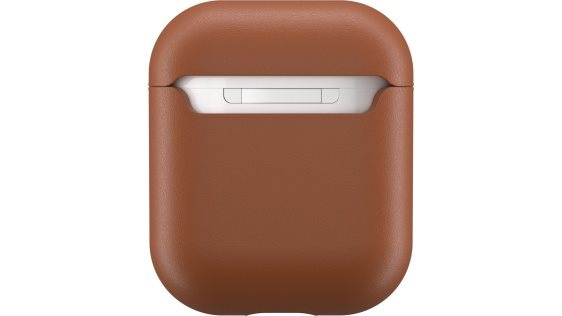 Puzdro na slúchadlá AlzaGuard Genuine Leather Case pre AirPods Pro 2022 sedlovo hnedé