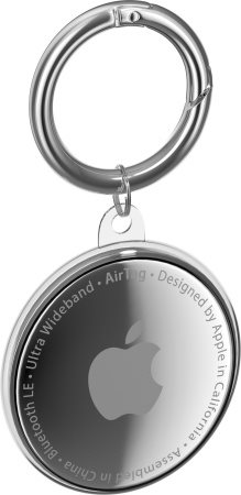 AirTag kľúčenka AlzaGuard Crystal Clear TPU Keychain
