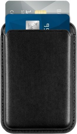 MagSafe peňaženka AlzaGuard PU Leather Card Wallet Compatible with Magsafe čierna 