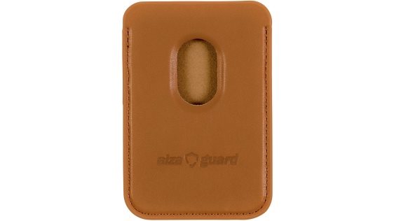 AlzaGuard PU Leather Card Wallet Compatible with Magsafe pénztárca, fekete 