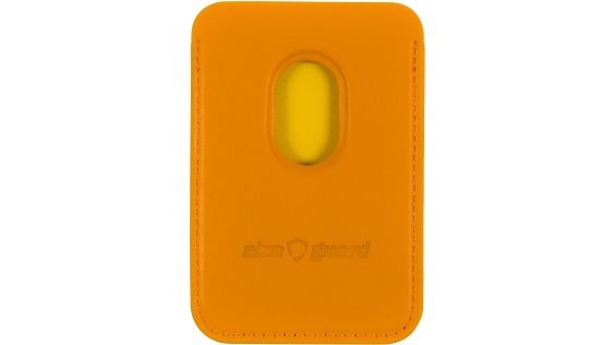 MagSafe-Brieftasche AlzaGuard Kartenetui aus PU-Leder, kompatibel mit Magsafe, Schwarz 