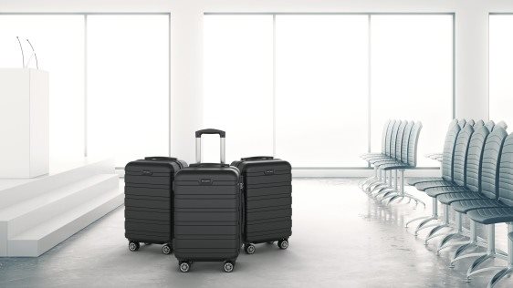 Cestovný kufor AlzaGuard Traveler Suitcase, veľ. S - čierny