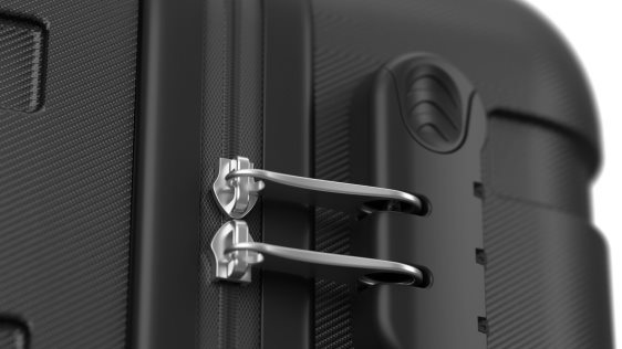 Reisekoffer AlzaGuard Traveler Suitcase, Größe. S - schwarz
