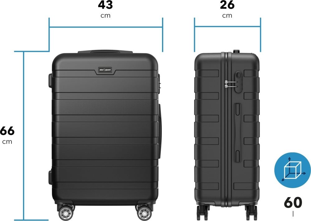 Reisekoffer AlzaGuard Traveler Suitcase, Größe. M