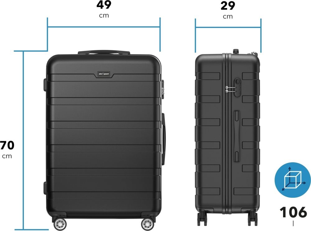 Cestovný kufor AlzaGuard Traveler Suitcase, veľ. L