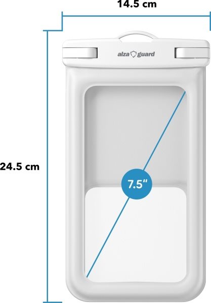 Puzdro na mobil AlzaGuard WaterProof Active Shield Case biele
