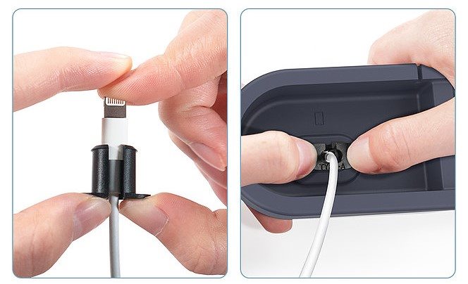 AhaStyle stojan pro Airpods, iPhone a iWatch navy blue 
