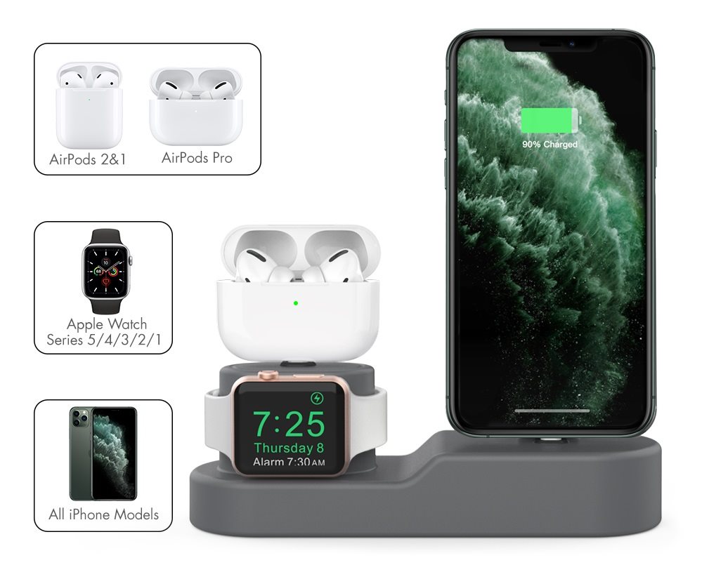 AhaStyle stojan pro Airpods, iPhone a iWatch