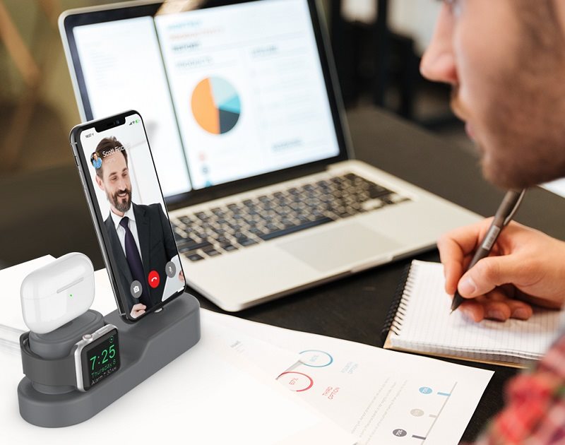 AhaStyle stojan pro Airpods, iPhone a iWatch