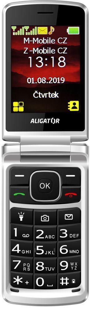 Mobilní telefon ALIGATOR V710 Senior červená