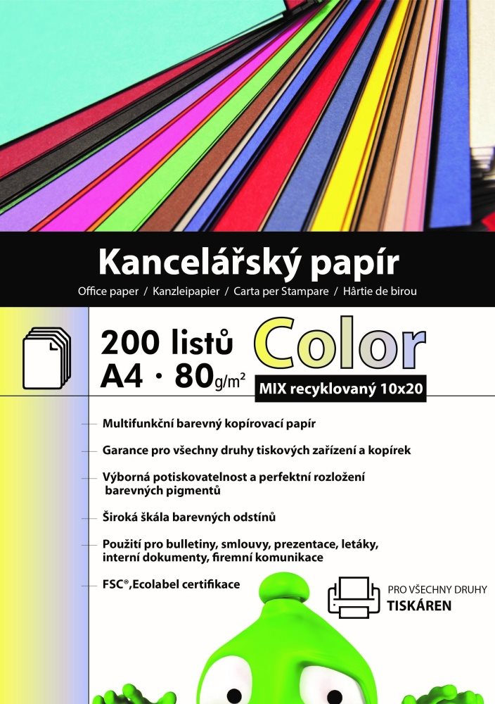 Alza Color A4 MIX Recycled 