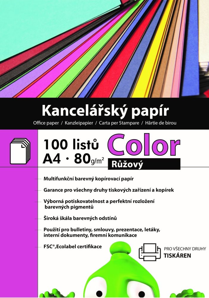 Alza Color A4 Pink 