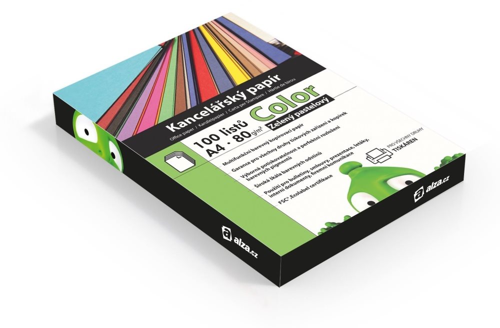 Alza Color A4 Pastel Green 