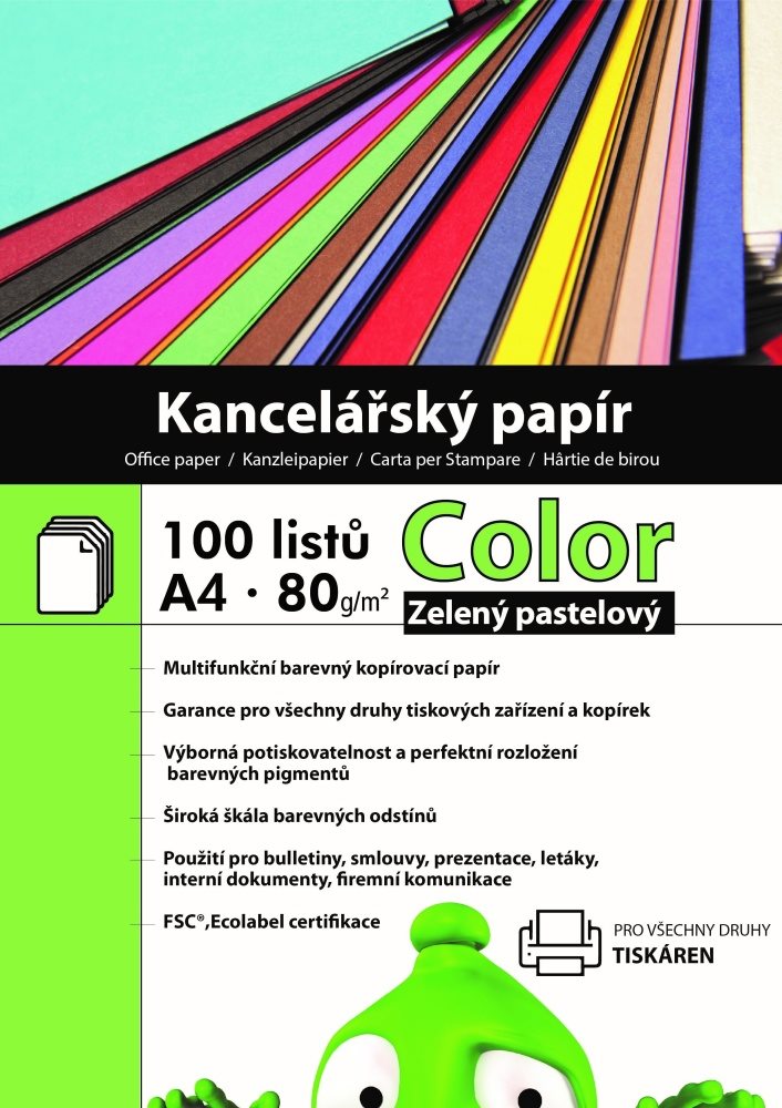 Alza Color A4 Light Pastel Green Alza Color A4 Light Pastel Green