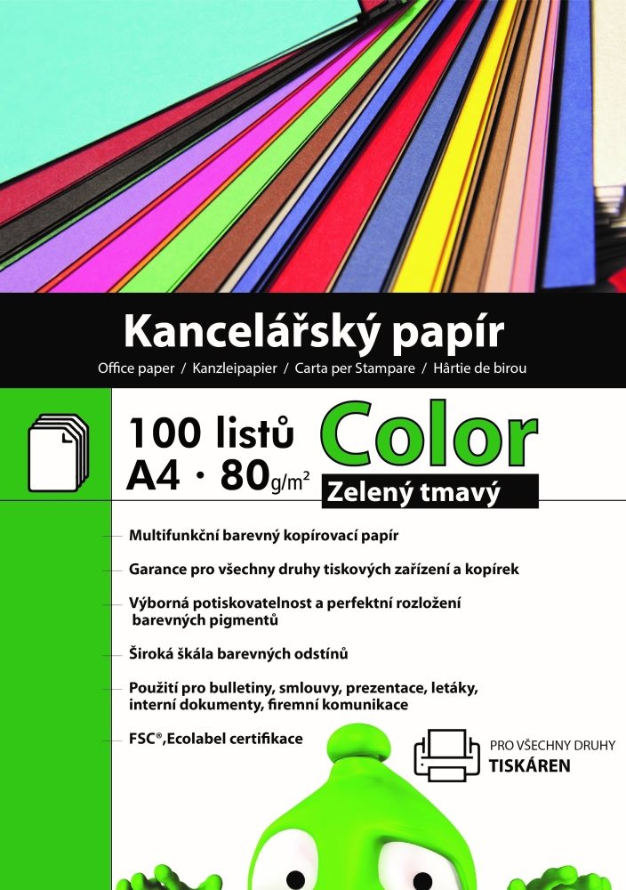 Alza Color A4 Dark Green 