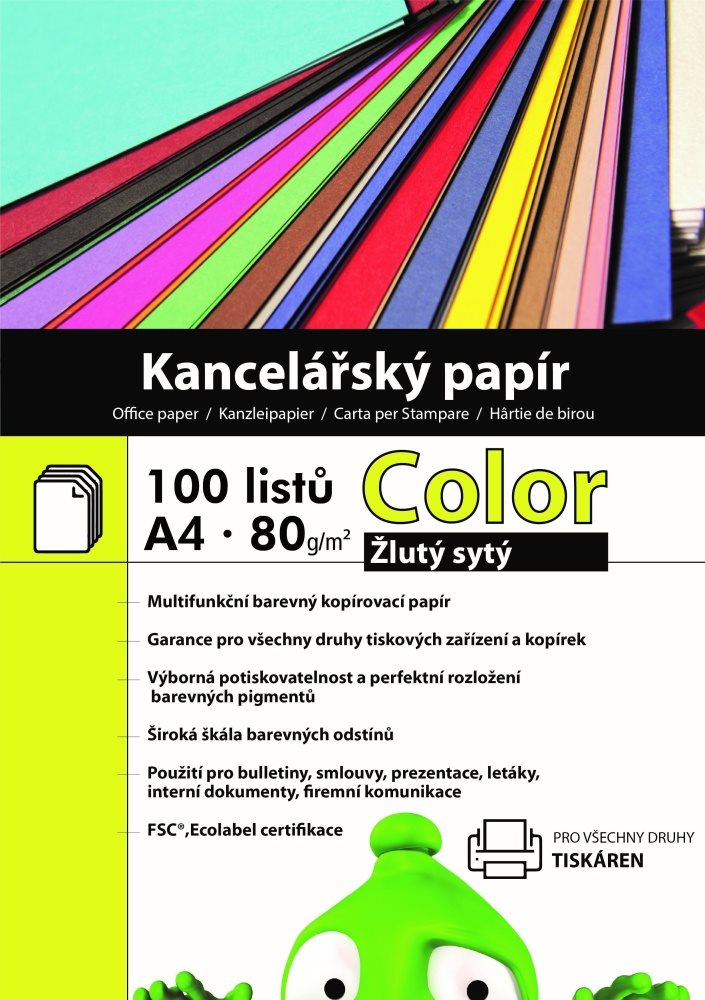 Alza Color A4 Deep Yellow 