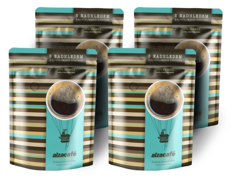 Káva AlzaCafé, zrnková, 4x250g