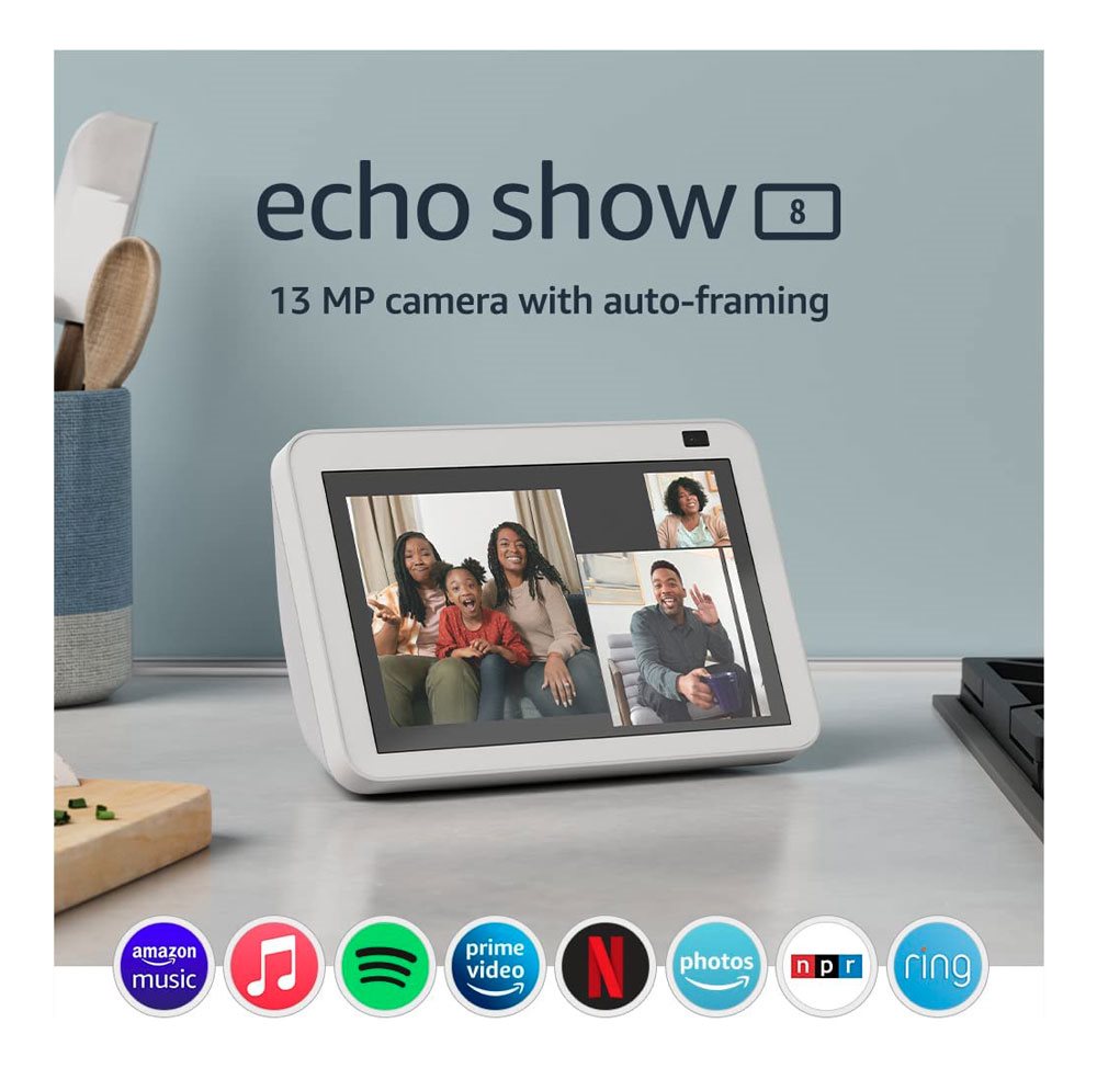 Amazon Echo Show 8 Sprachassistent (2. Generation) 