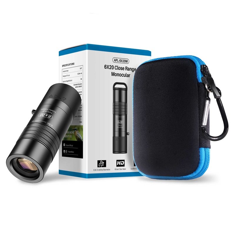 Apexel 0.3M Close Focus Monocular Telescope 6X20