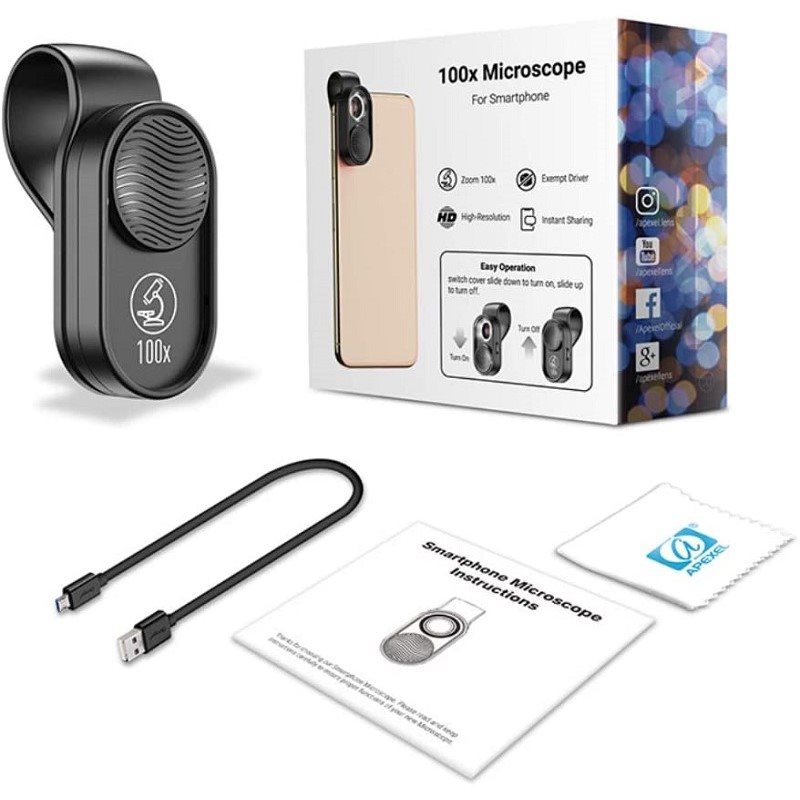 Apexel 100X Phone Microscope Apexel 100X Phone Microscope