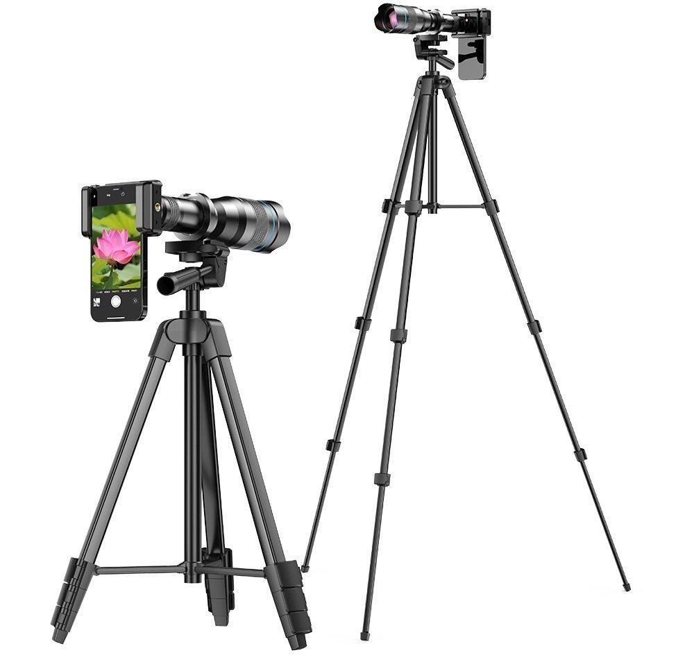 Apexel 60X Teleskopobjektiv mit Kamerastativ