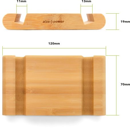 AlzaPower Bamboo Stand Essential