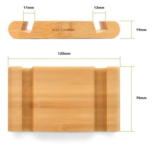 AlzaPower Bamboo Stand Essential