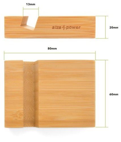 AlzaPower Bamboo Stand Cube