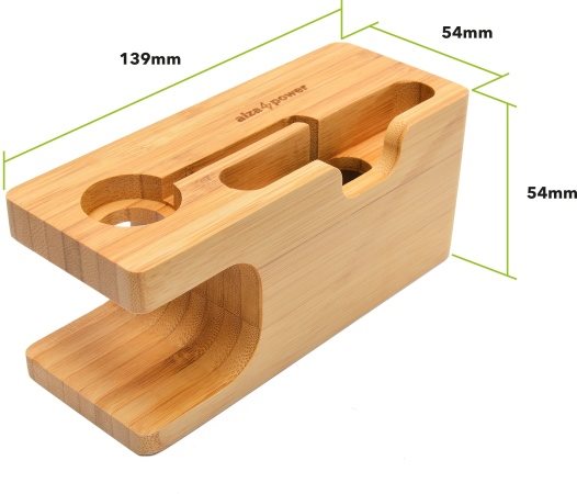 AlzaPower Bamboo Station for Apple Watch