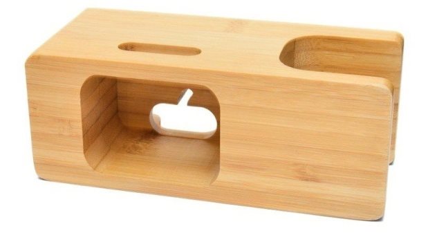 AlzaPower Bamboo Station for Apple Watch