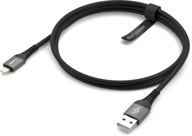 AlzaPower AluCore Ultra Durable USB-A zu Lightning (C189) 1m dunkelgrau