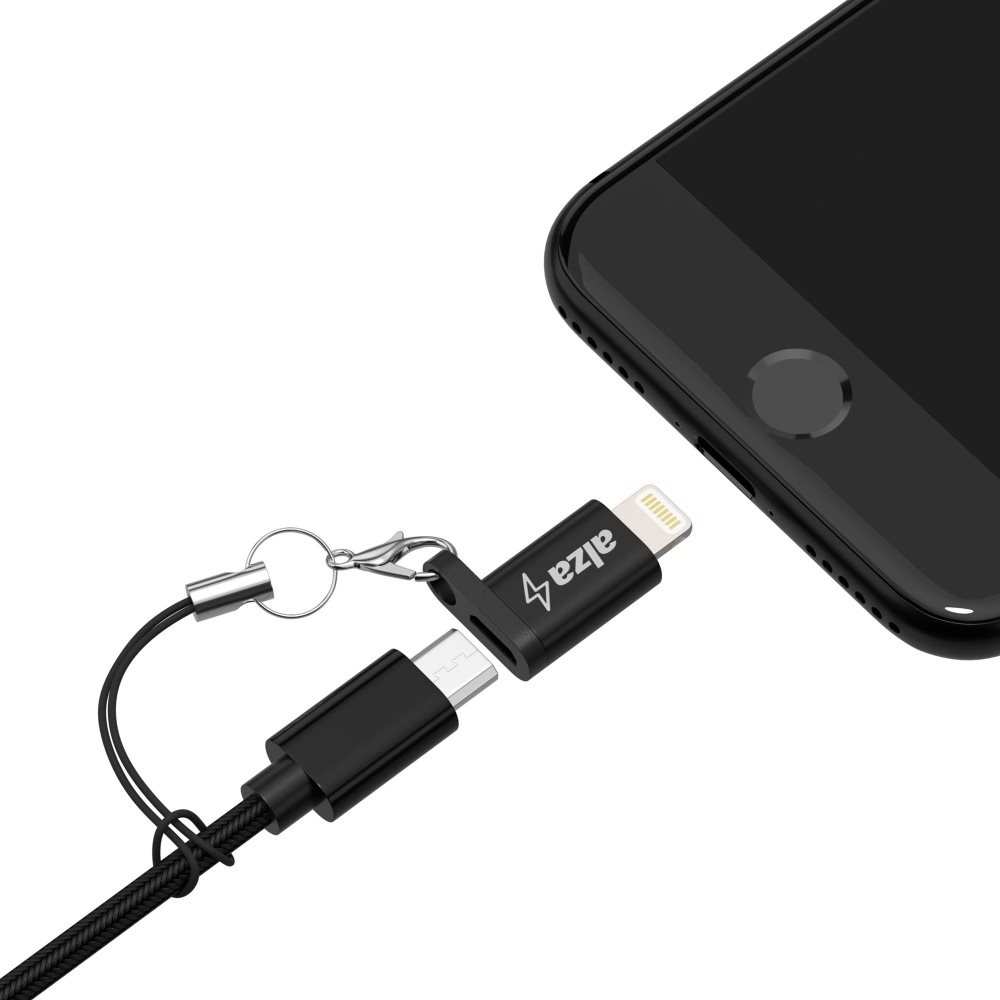 AlzaPower Keychain Micro USB - Lightning