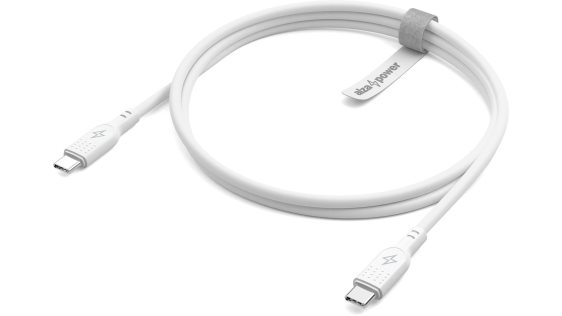 Dátový kábel AlzaPower SilkCore USB-C/USB-C 2.0 5A, 240W, 1m, čierny