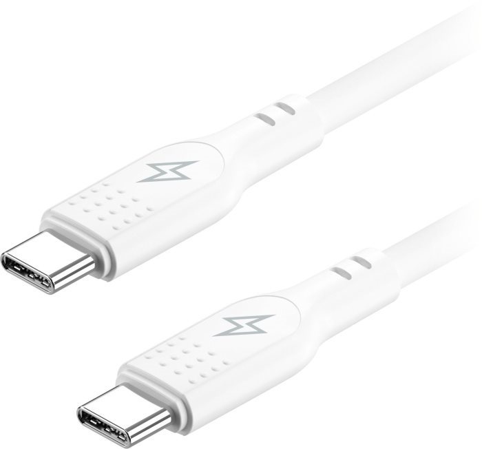 Dátový kábel AlzaPower SilkCore USB-C/USB-C 2.0 5A, 240W, 1m, čierny