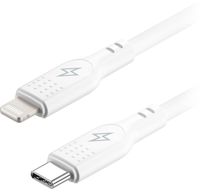 AlzaPower SilkCore USB-C Lightning MFi adatkábel, 1m fekete