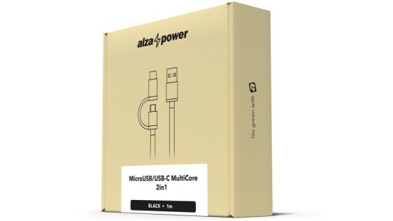AlzaPower Core 2-in-1 Micro USB + USB-C