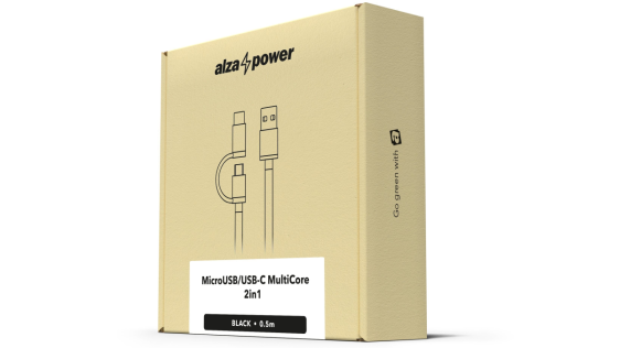 AlzaPower AluCore 2-in-1 Micro USB + USB-C AlzaPower AluCore 2-in-1 Micro USB + USB-C