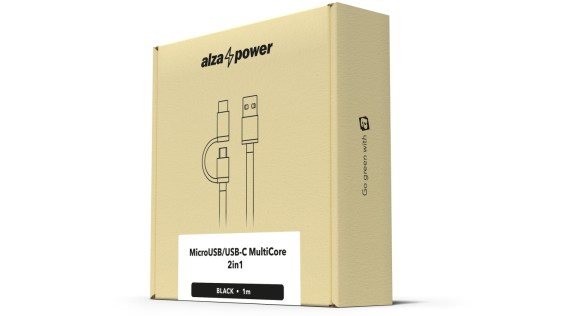 AlzaPower AluCore 2-in-1 Micro USB + USB-C