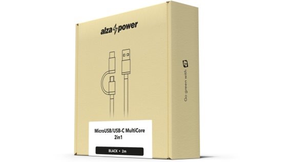 AlzaPower AluCore 2-in-1 Micro USB + USB-C