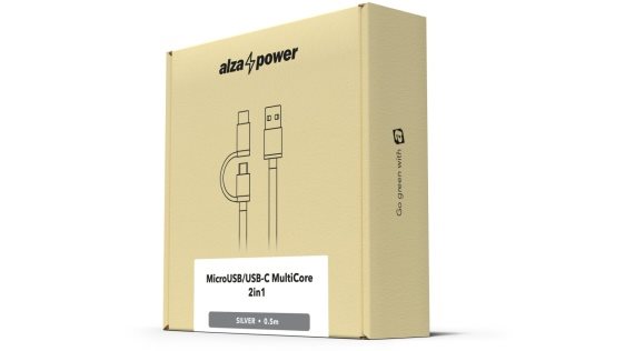 AlzaPower AluCore 2-in-1 Micro USB + USB-C