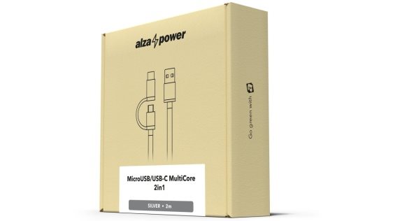AlzaPower AluCore 2-in-1 Micro USB + USB-C